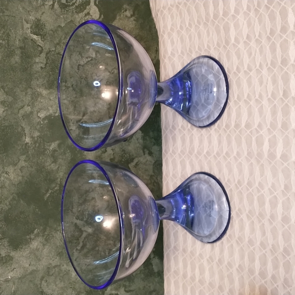 Bromioli Rocco - Italian - Set of 2 -  Cobolt Blue Glasses - M2 - Picture 2 of 7
